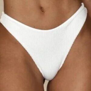 Monday Swimwear White Sand Crinkle Byron Bottom
